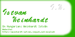 istvan weinhardt business card